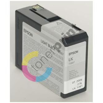 Inkoustová cartridge Epson C13T580700, Stylus Pro 3800, light black, originál
