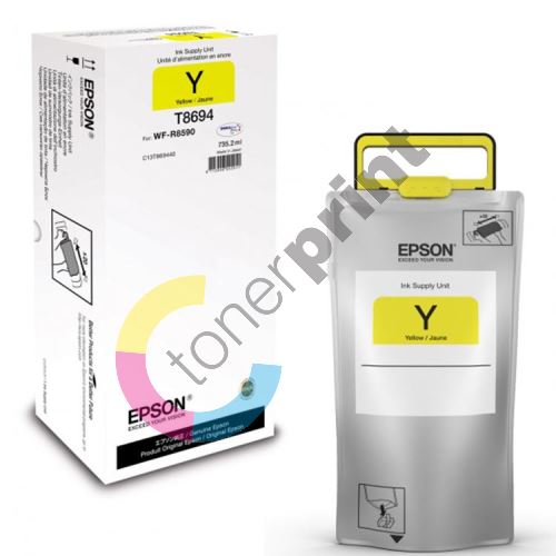 Inkoustová cartridge Epson C13T869440, WorkForce Pro WF-R8590, yellow, XXL, originál 1