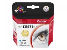 Kompatibilní cartridge Canon CLI-571C XL, 0332C001, TB Print, cyan, 12,5 ml, PIXMA MG5750 (1)