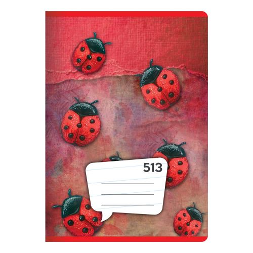 Školní sešit A5, 10 listů – linkový 513 (12mm)