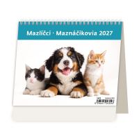 Stolní kalendář 2027 – Mazlíčci MiniMax týdenní kalendář