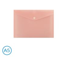 Obal spisový s klopou a drukem A5 pastel růžový I255209 Obal spisový s klopou a drukem A5 pastel růžový I255209