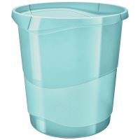 Odpadkový koš Esselte Colour&#39;Ice, průhledná modrá, 14 l