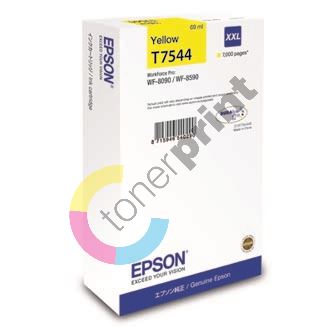 Inkoustová cartridge Epson C13T754440, WorkForce Pro WF-8090, 8590, yellow, XXL, originál