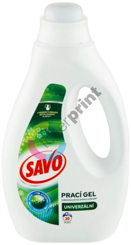 Savo Universal prací gel na bílé a barevné prádlo 20 dávek 1 l