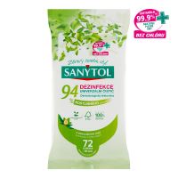 Sanytol dezinfekční univerzální utěrky 94 % rostlinného původu 72 ks