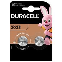 Knoflíkové baterie Duracell CR2025 / DL2025 / ECR2025 / BR2025, lithiové 3 V, 2 ks