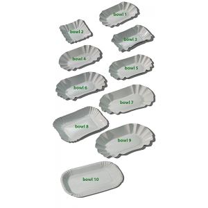 Papírová miska WAVE Edge IDEAL 9 x 9 x 3 cm (250 ks), FSC Mix