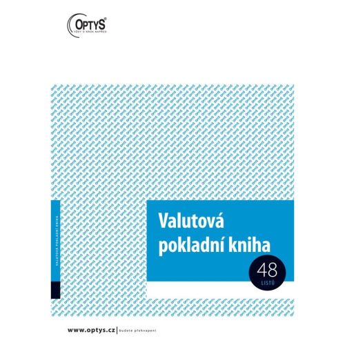 Valutová pokladní kniha A4, OP1021 1