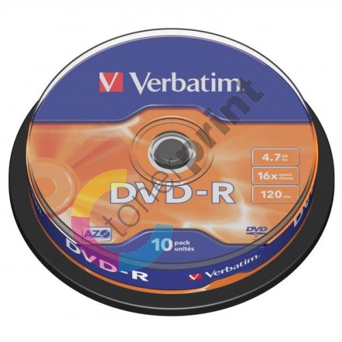 Verbatim DVD-R, DataLife PLUS, 4,7 GB, Scratch Resistant, cake box, 43523, 10-pack 1