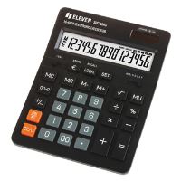 Eleven Kalkulačka SDC664S, černá, stolní, šestnáctimístná, duální napájení, LCD displej