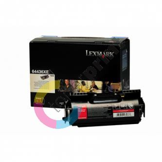 Toner Lexmark T642, černá, 0064436XE, originál