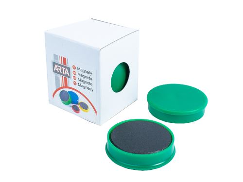 Magnety Arta průměr 40mm, zelené, 4ks