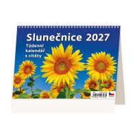 Stolní kalendář 2027 – Slunečnice plánovací týdenní kalendář