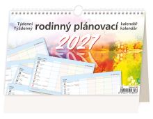 Stolní kalendář 2027 – Rodinný plánovací týdenní kalendář