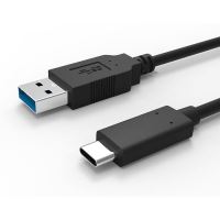 Kabel USB (3.1), USB A M- USB C, USB A (3.1) typ C, 1m, černý