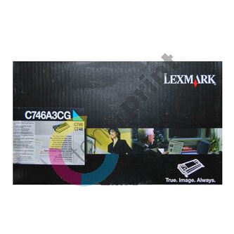 Toner Lexmark C746DN, C746DTN, C746N, C748E, cyan, C746A3CG, originál