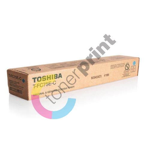 Toner Toshiba T-FC75EC, cyan, 6AK00000251, originál 1