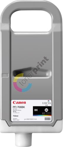 Cartridge Canon PFI-706BK, black, originál 1