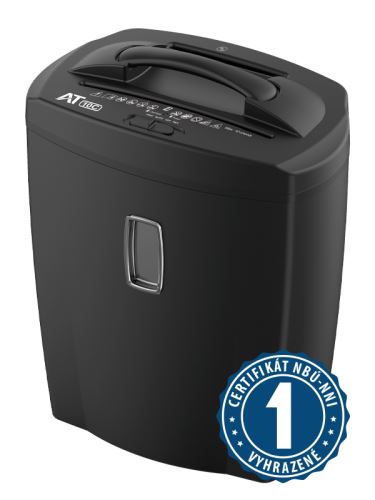 Skartovačka papíru AT-10C 10 listů, křížový řez 4 x 35mm