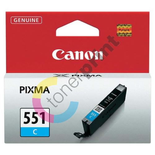 Cartridge Canon CLI-551C, cyan, 6509B001, originál 1