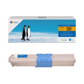 Toner kompatibilní OKI 44469706, C310dn, C330dn, C510dn, cyan, G&G