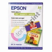 Epson Photo Quality InkJet Paper self-adhesive, foto papír, samolepicí, bílý, A4, 1