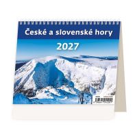 Stolní kalendář 2027 – České a slovenské hory MiniMax týdenní kalendář