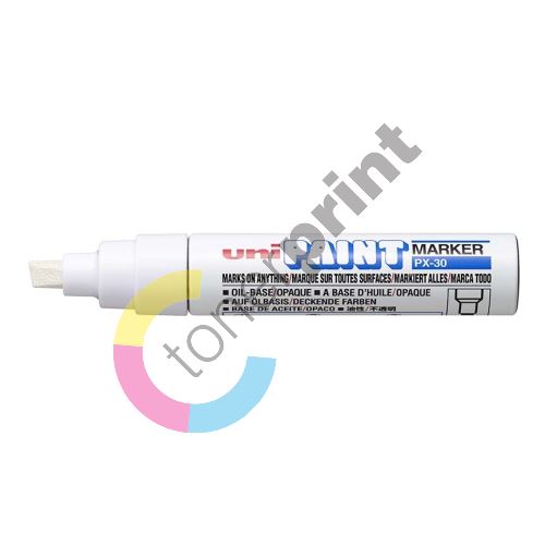 Uni Paint Bold lakový popisovač PX-30, 4,0-8,5 mm, bílý 1