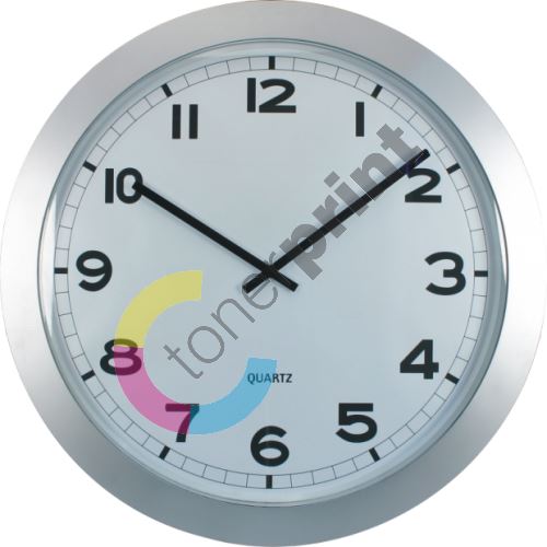 Spoko nástěnné hodiny XXL, 60cm, stříbrné 1