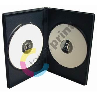 Obal, box na 2 ks DVD, černý, 14mm 1