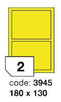 Samolepící etikety Rayfilm Office 180x130 mm 100 archů, matně žlutá, R0121.3945 Samolepící etikety Rayfilm Office 180x130 mm 100 archů, matně žlutá, R0121.3945