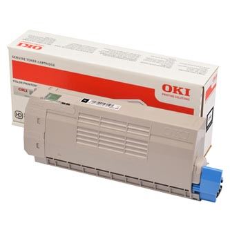 Toner OKI 46507616, C712, black, originál