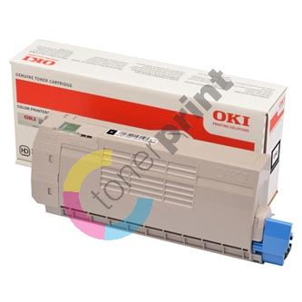 Toner OKI 46507616, C712, black, originál