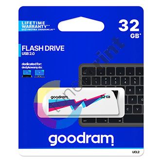 32GB Goodram UCL2, USB flash disk 2.0, bílá