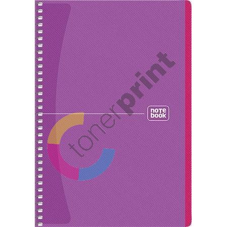 Spirálový sešit Shkolyaryk Notebook, čtverečkovaný, mix, A5, 80 listů 1