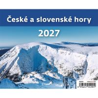Stolní kalendář 2027 – České a slovenské hory MiniMax týdenní kalendář (2)