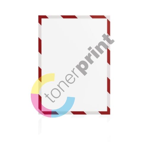 Magnetický rámeček Magnetofix A4 bezpečnostní červeno-bílý (5ks) 1