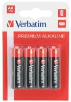Tužkové baterie Verbatim AA / LR6, alkalické 1,5 V, 4 ks – 49921 Tužkové baterie Verbatim AA / LR6, alkalické 1,5 V, 4 ks – 49921