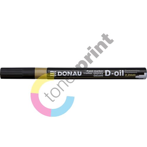 Donau D-oil lakový popisovač, 2,2 mm, zlatý 1