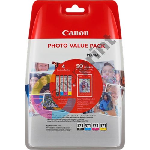 Cartridge Canon CLI-571, CMYK, 0386C006, originál 1