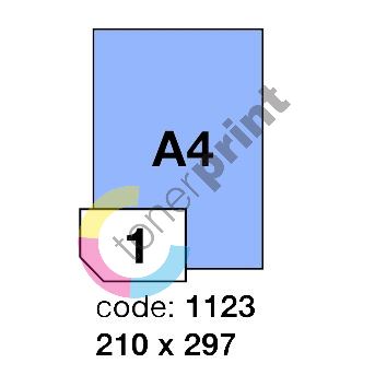 Samolepící etikety Rayfilm Office 210x297 mm 300 archů, matně modrá, R0123.1123D 1
