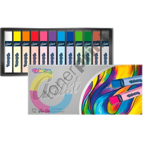 Colorino Artist suché pastely, čtyřhranné, 12 barev 1