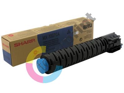 Toner Sharp MX-70GTCA, cyan, originál 1