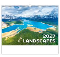 Nástěnný kalendář - Landscapes 2027 (kalendář s krajinou na zeď)
