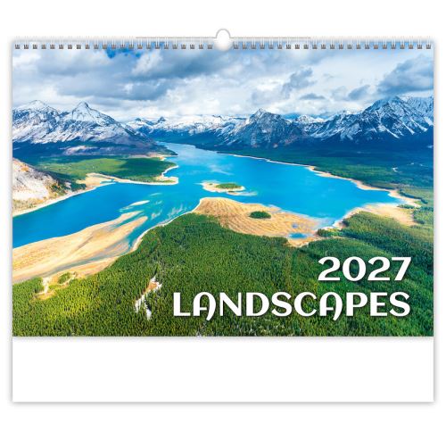 Nástěnný kalendář - Landscapes 2027 (kalendář s krajinou na zeď)