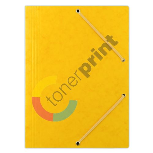 Donau spisové desky s gumičkou A4, prešpán, žluté 1