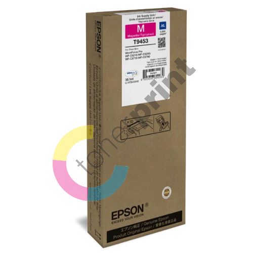 Cartridge Epson C13T945340, magenta, XL, originál 1