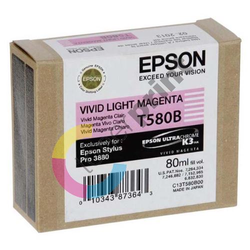 Cartridge Epson C13T580B00, vivid light magenta, originál 1