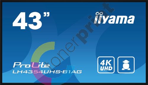 43" iiyama LH4354UHS-B1AG:IPS,4K,500cd,24/7